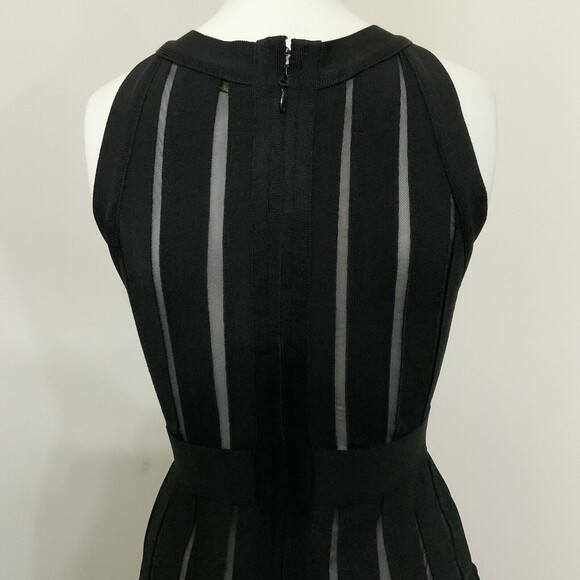 Femme Los Angeles Bandage Dress Black Body Con Sleeveless M - Picture 9 of 10